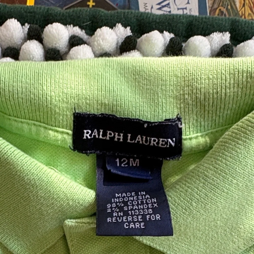 Ralph Lauren Lime Green Polo Dress Set for Kids